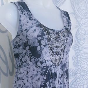 B.L.E.U size L embellished sleeveless top
